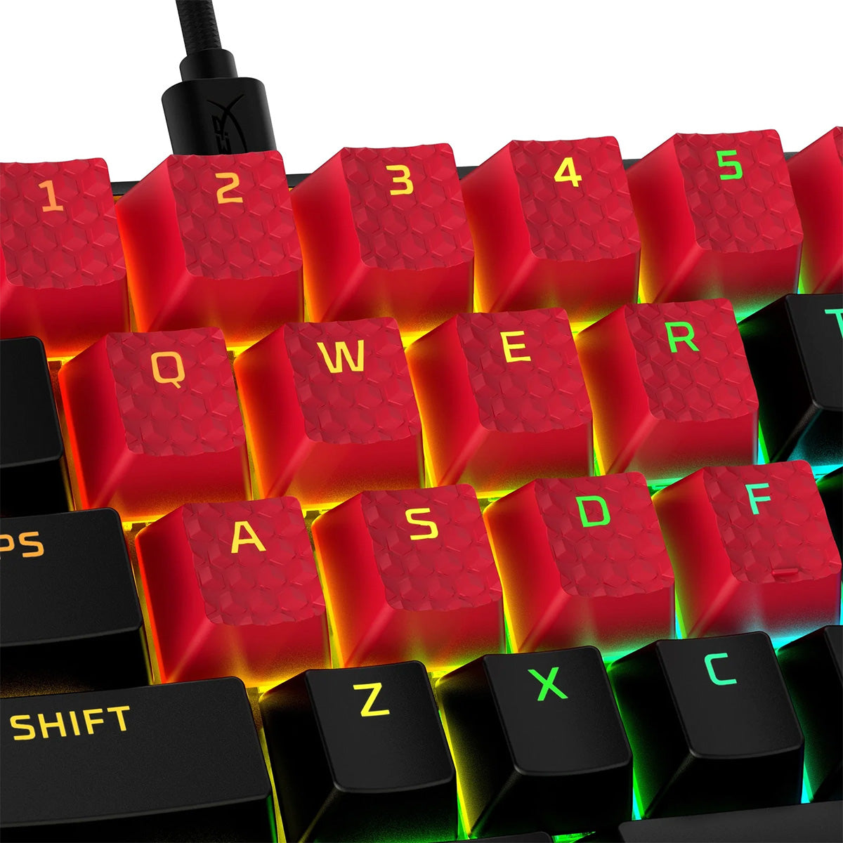 HYPERX Keycaps - Rubber - Red [US]