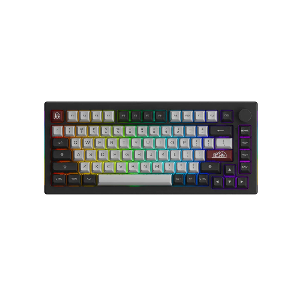 Akko 5075B Plus Dracula Castle Wireless RGB Mechanical Keyboard Hot-Swap Cream Yellow V3 Pro Switch