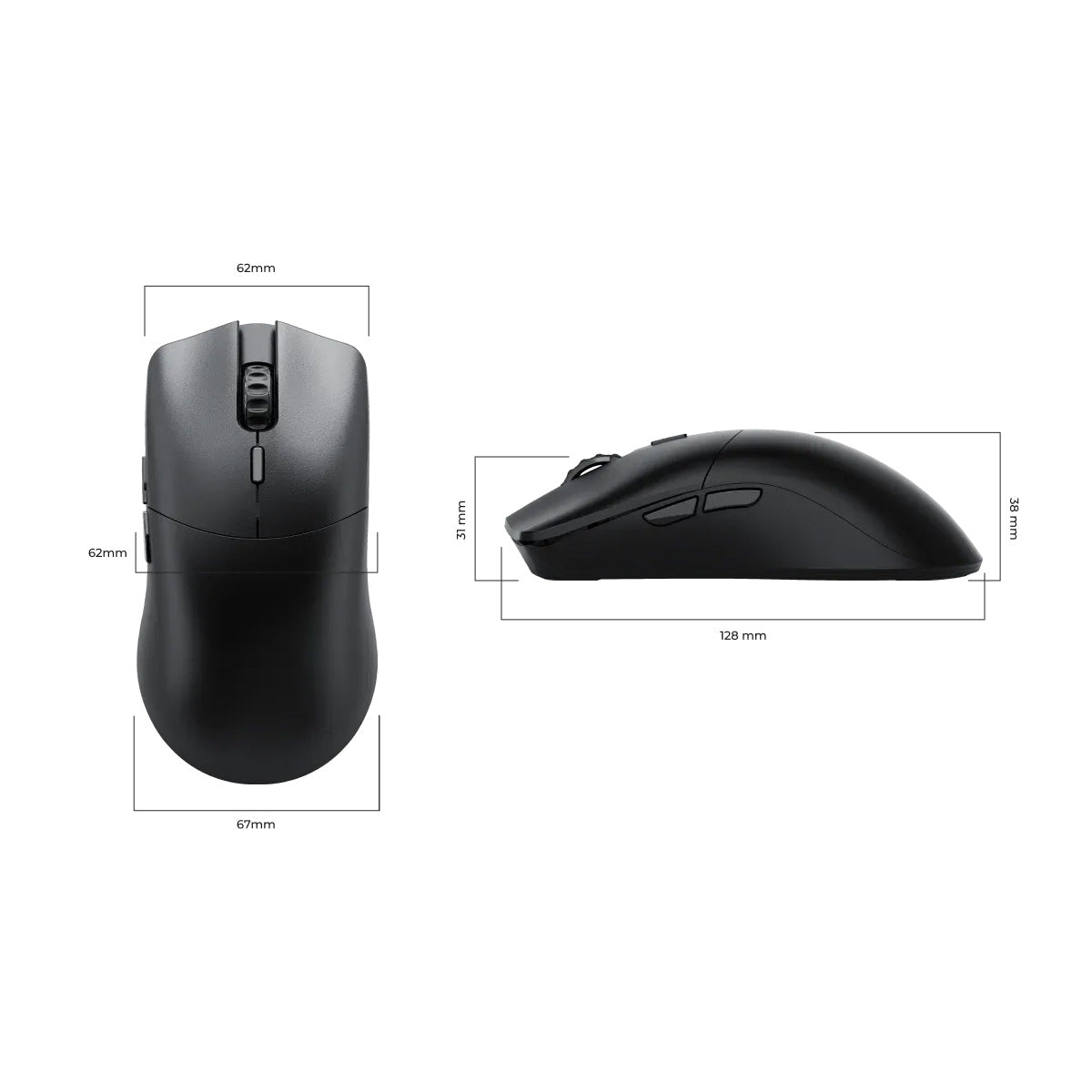 Glorious Model O 2 PRO Wireless - 1K Polling - Black