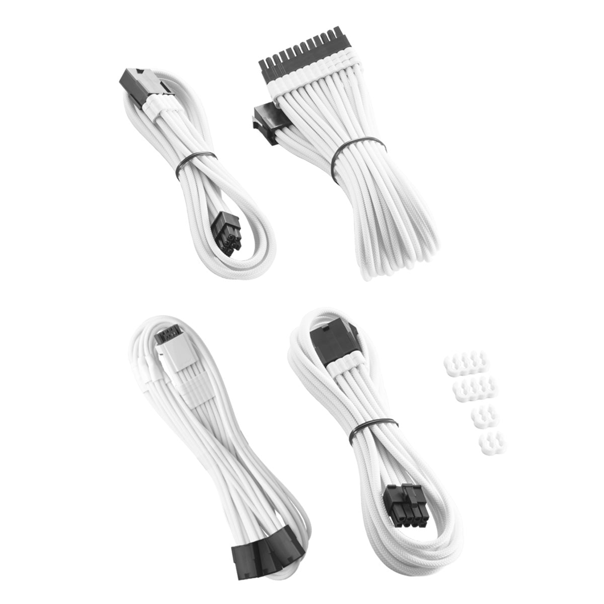 CableMod Pro ModMesh Sleeved 12VHPWR StealthSense Cable Extension Kit - White