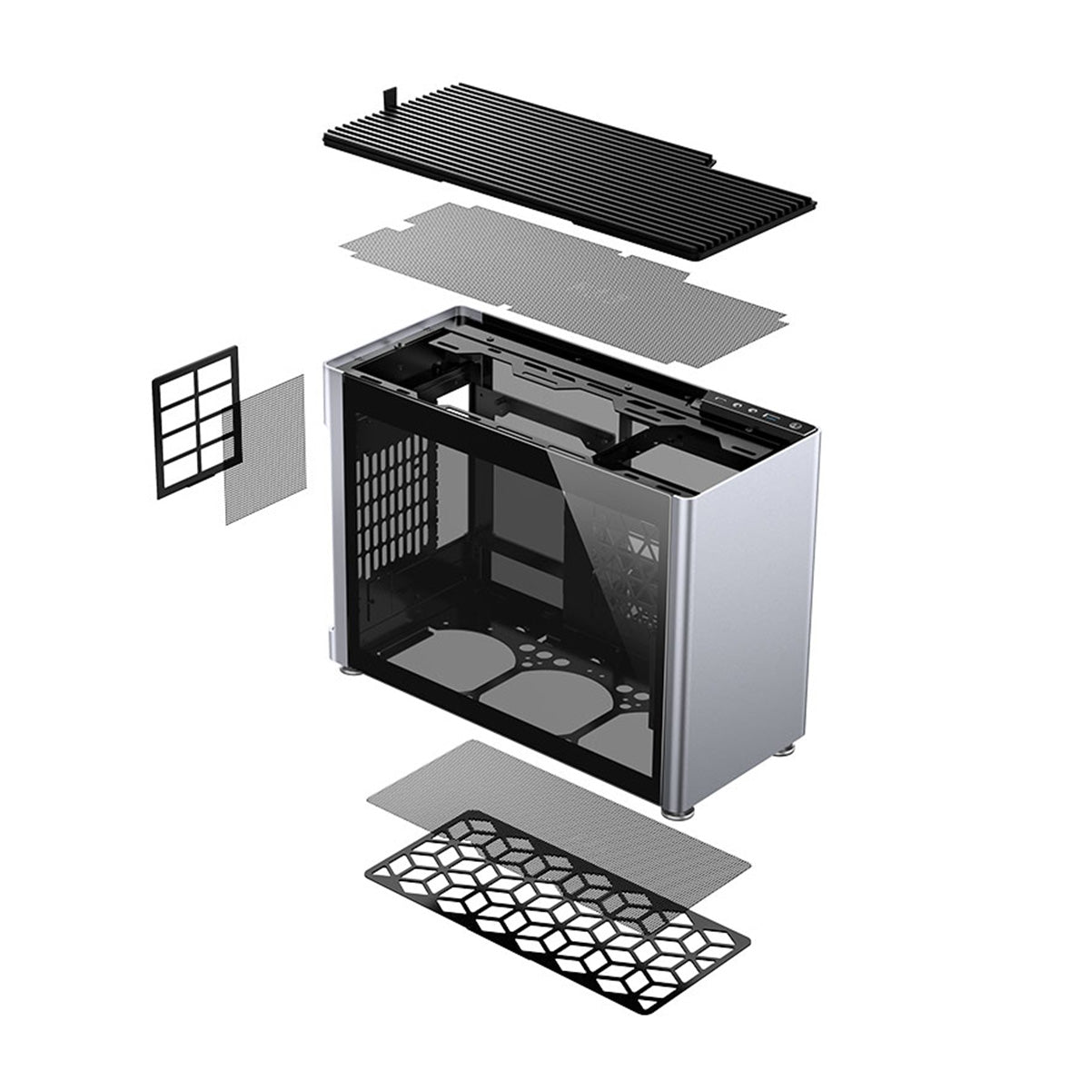 Jonsplus i 100 Pro Tempered Glass S/G Mini-ITX Case