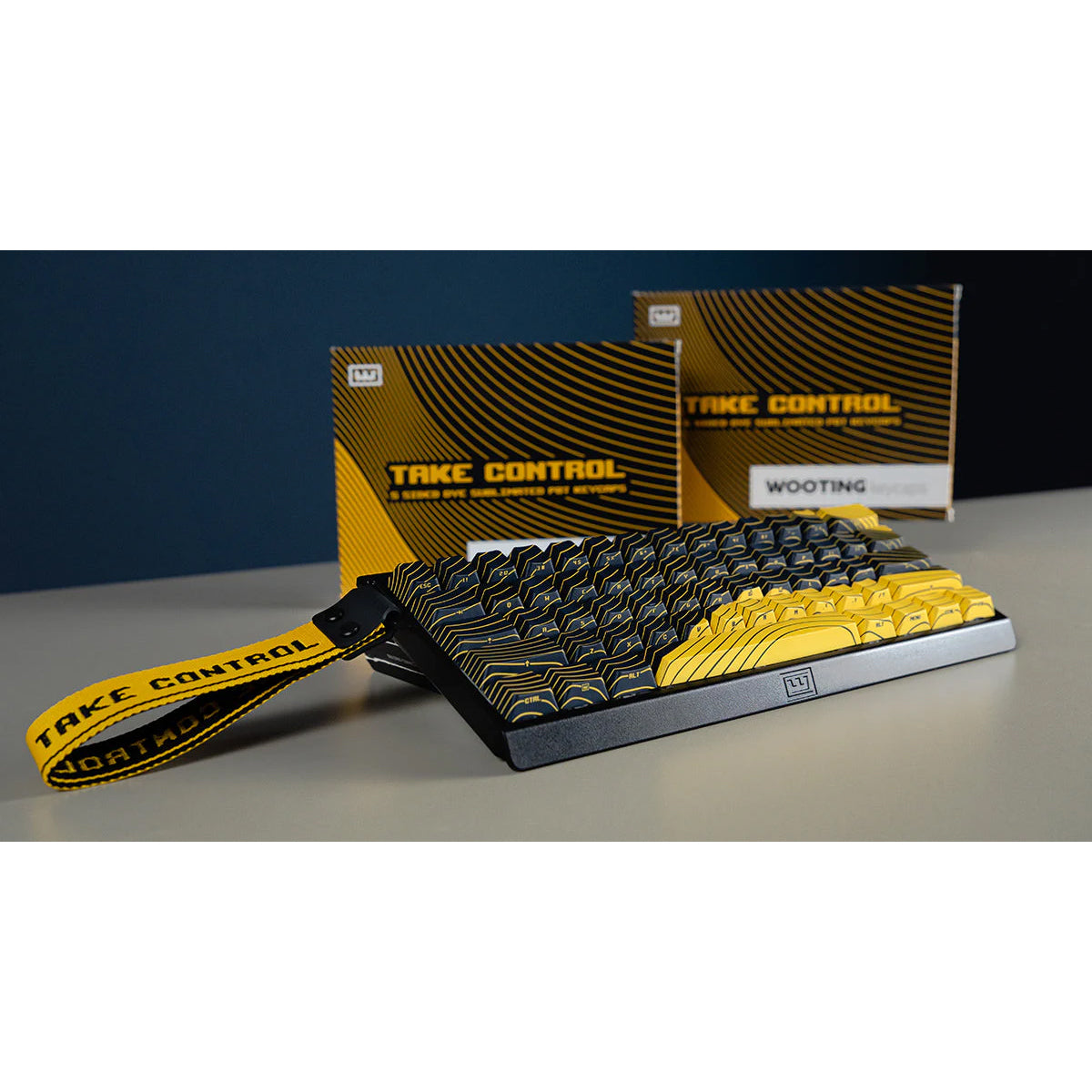 Wooting Dye-Sub PBT Magnetic Wave 61 Keys Keycap Set ANSI - Take Control