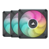 Corsair ML120 RGB ELITE 120mm Magnetic Levitation RGB Fan with AirGuide  Triple Pack with Lighting Node CORE