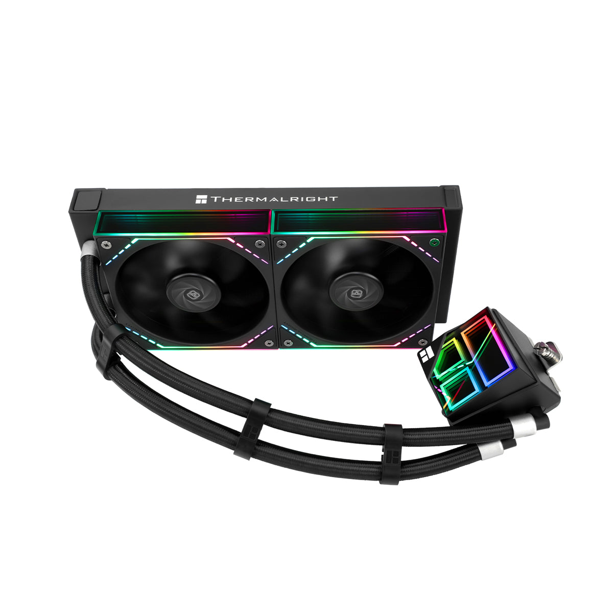 Thermalright Frozen Infinity 240 Black AIO Liquid CPU Cooler TLM12W Fans - Bulk Pack