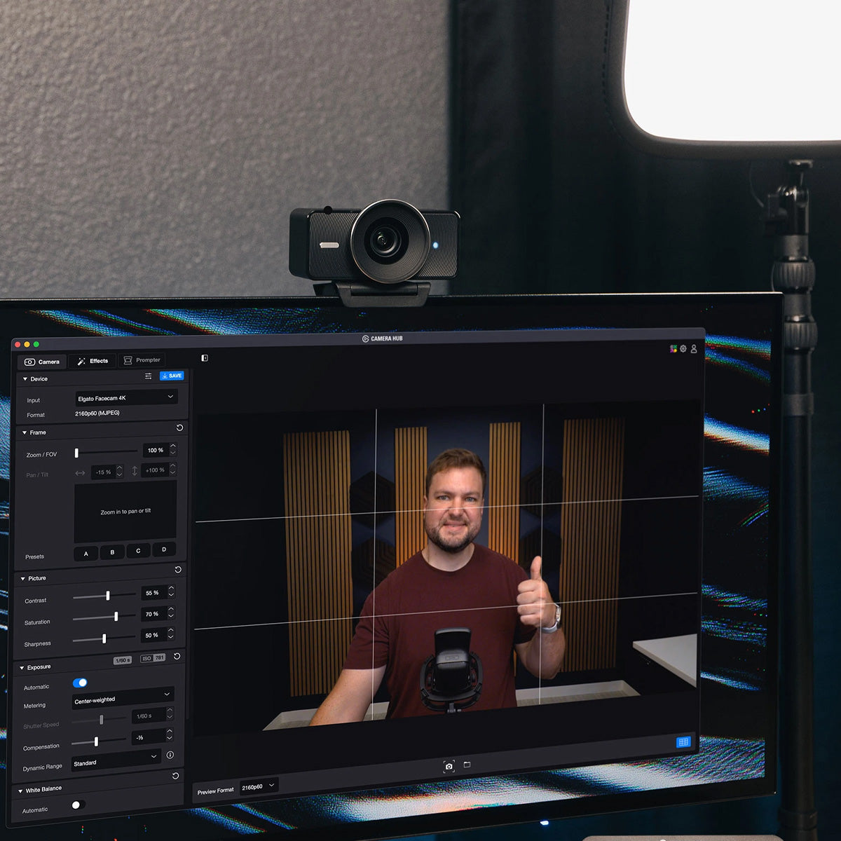 Elgato Facecam 4K Premium 4K 60FPS Webcam