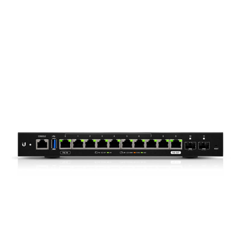 Ubiquiti EdgeRouter ER-12 10-Port Gigabit Router with PoE Passthrough and 2 SFP Ports