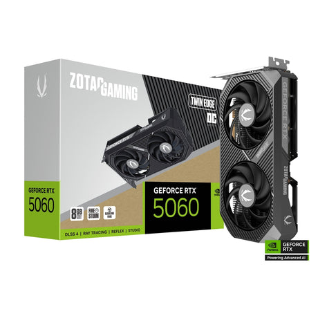 ZOTAC GeForce RTX 5060 TWIN EDGE OC 8GB Graphics Card