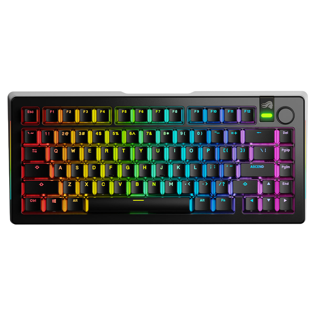 Glorious GMMK 3 Pro 75% Wireless Mechanical Keyboard Fox Linear Switch - Black