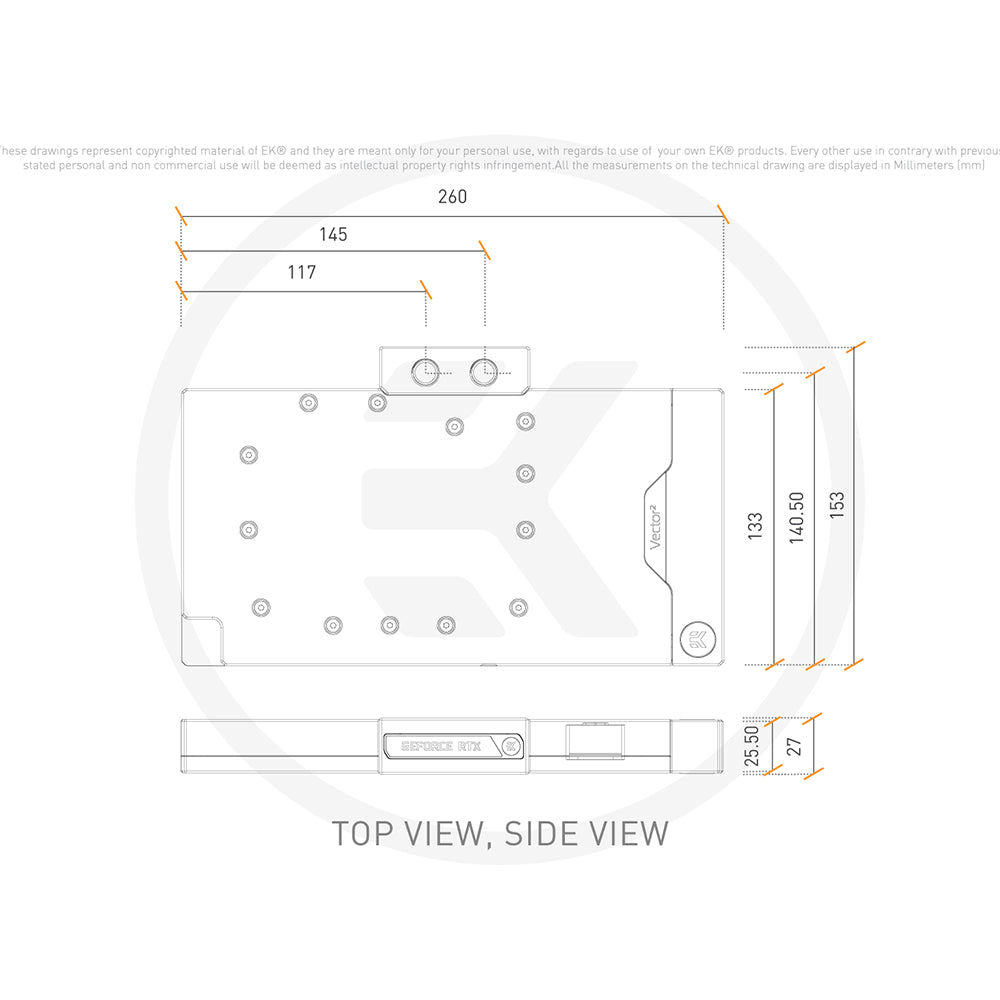 EKWB EK-Quantum Vector² Strix/TUF RTX 4080 D-RGB - Nickel + Plexi