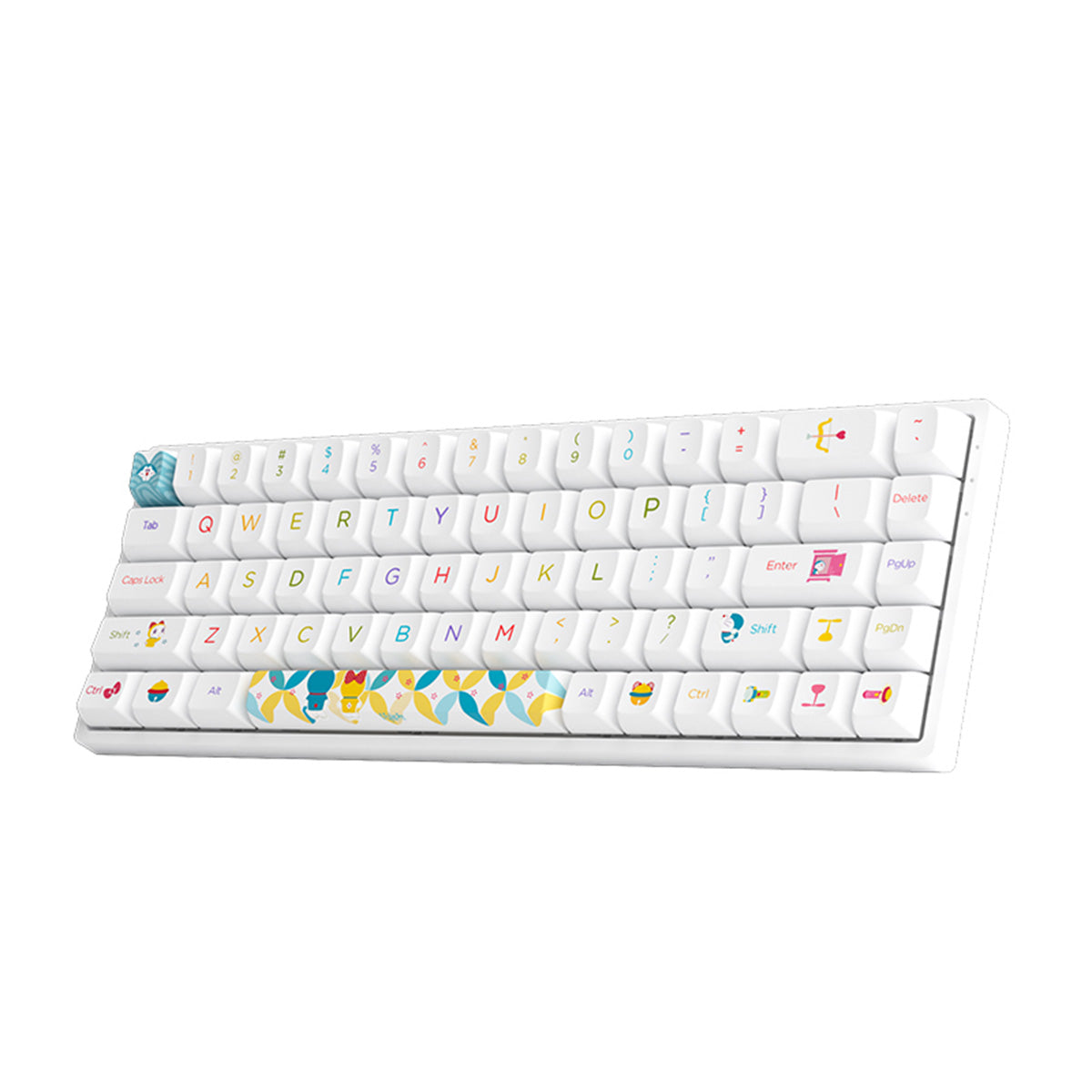 Akko 3068B Doraemon Rainbow Hot-Swappable Wireless RGB Keyboard CS Jelly Pink Switch