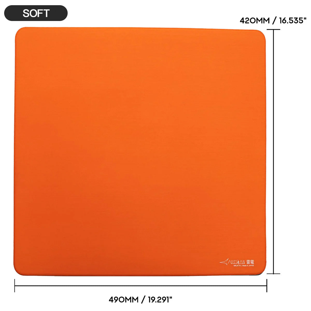 Artisan FX Raiden eSports Gaming Mouse Pad - SOFT XL Daidai Orange