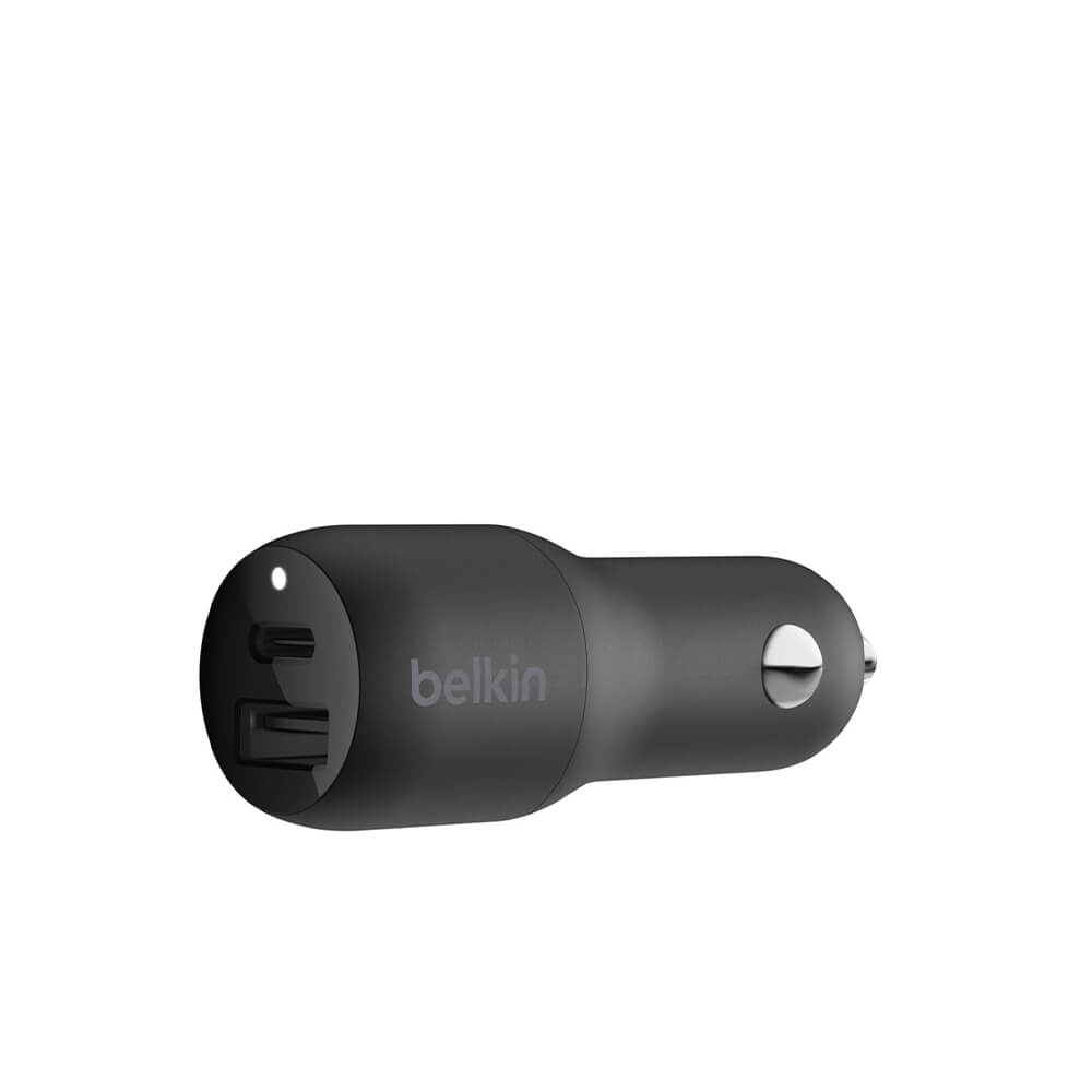 Belkin BoostUp Charge - 20W USB-C Power Delivery + 12W USB-A Dual Port Fast Car Charger