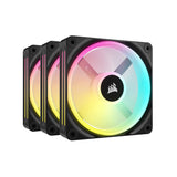 Corsair iCUE LINK H100i RGB 240mm AIO Liquid CPU Cooler + QX120 RGB 120mm Magnetic Dome RGB Fan - Triple Fan Kit Combo