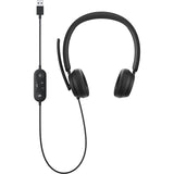 Microsoft Modern USB Headset Black with Noice Cancelling Microphone