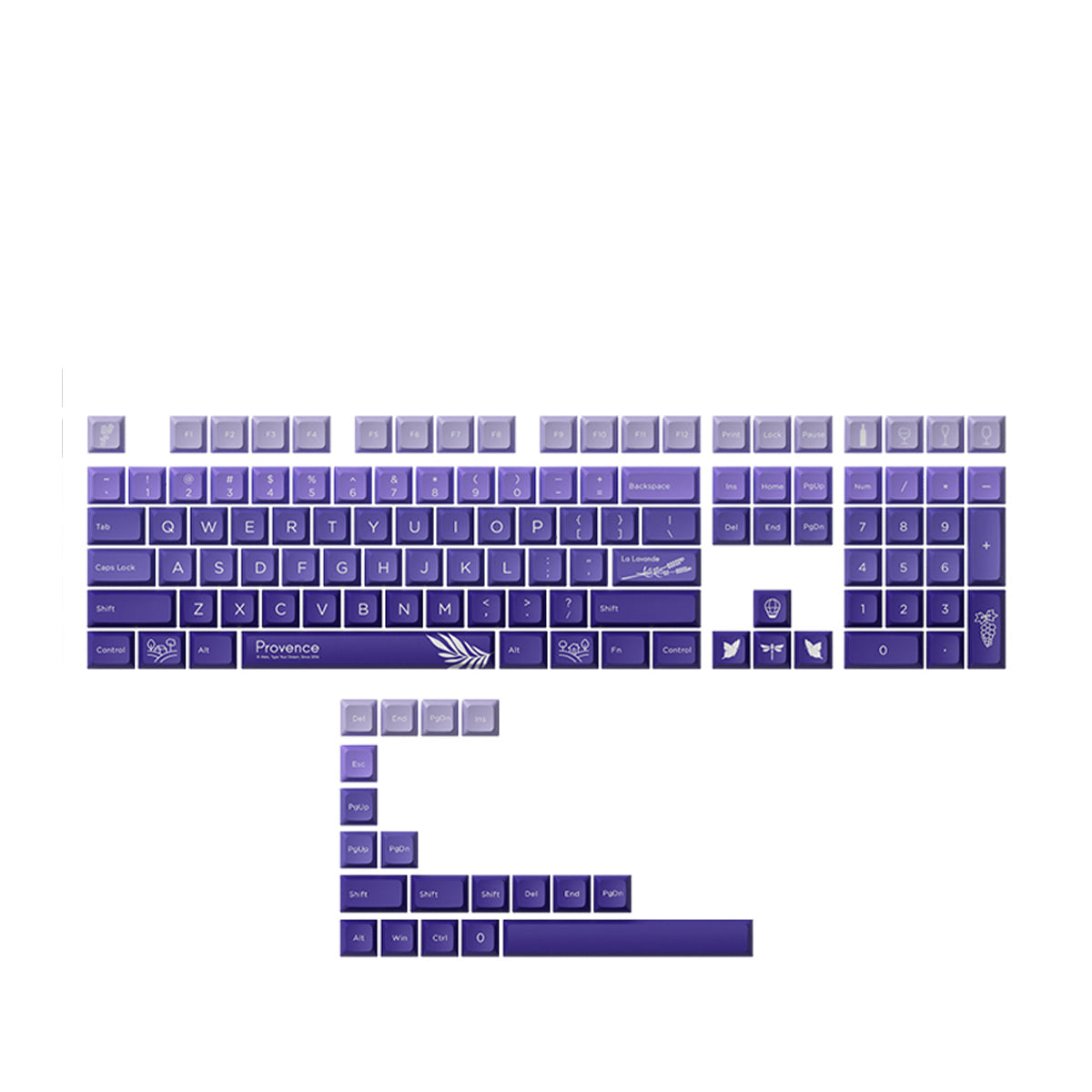 Akko Provence PBT Dye-Subbed JDA Profile 127 pcs Keycaps