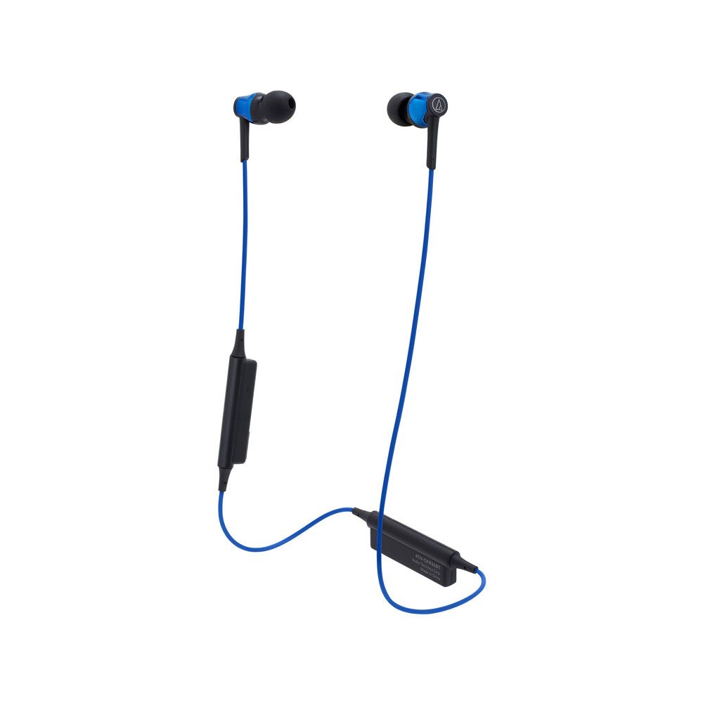 Audio Technica ATH-CKR35BT Bluetooth In-Ear Headphones - Blue