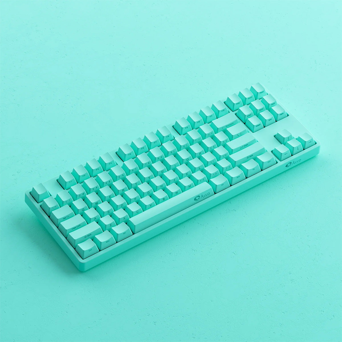 Akko 5087S Mint 80% TKL RGB Wireless Mechanical Keyboard - Creamy Yellow Switch