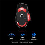 Pulsar Superglide 2 Glass Mouse Skates for Logitech G Pro X Superlight 2 - Red