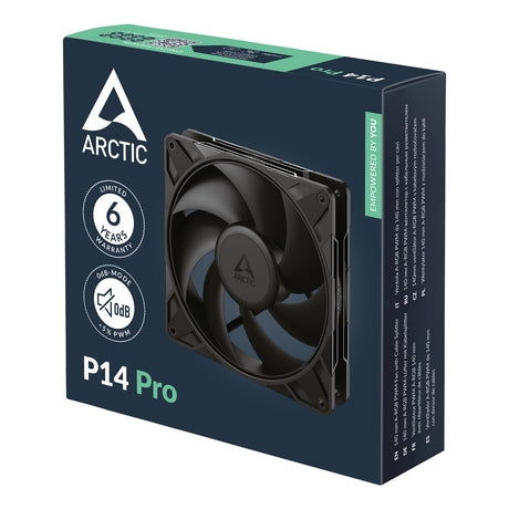 Arctic P14 PRO 140mm Premium Cooling Fan - Black