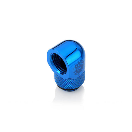 Bitspower Rotary 90-Degree Extender Fitting - Royal Blue