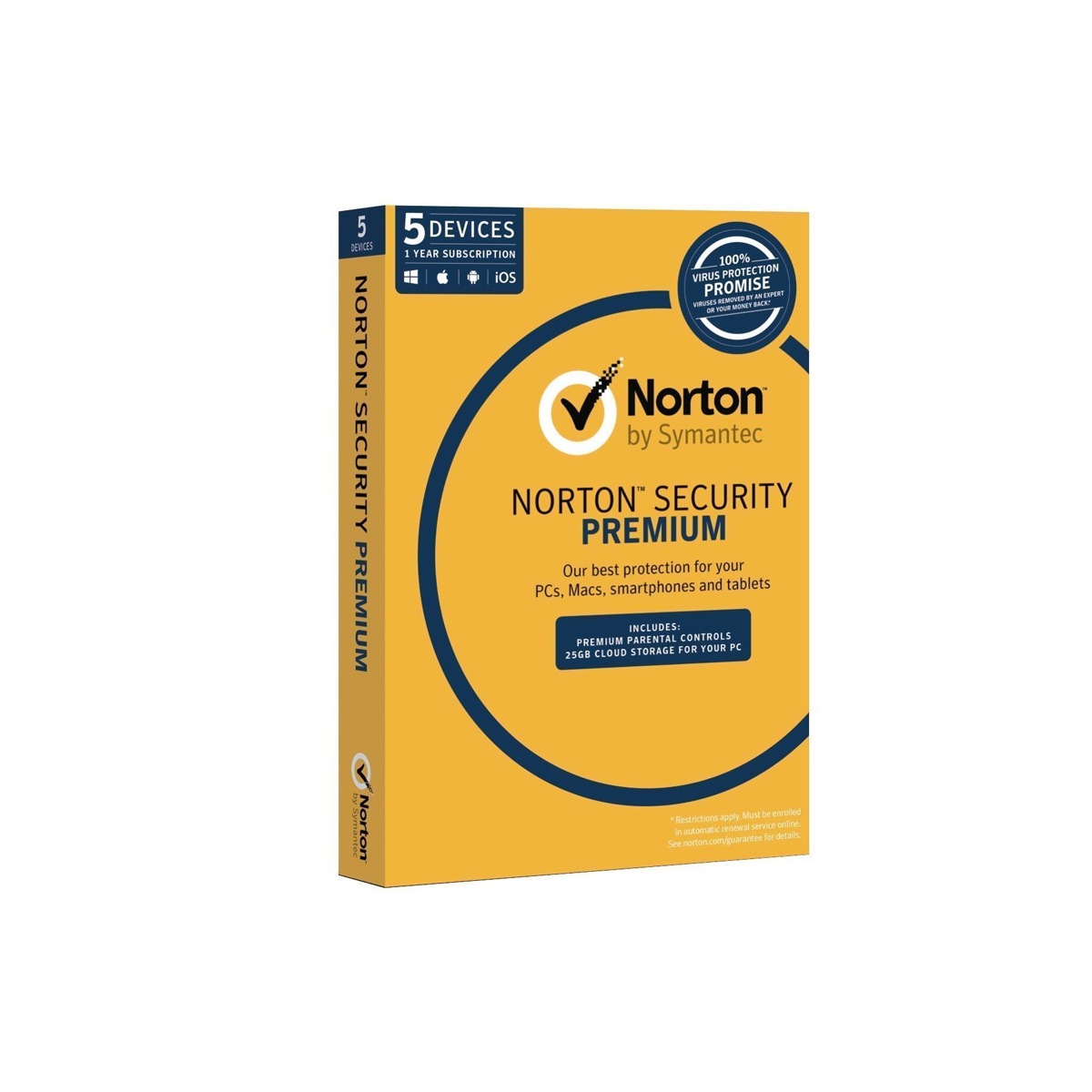 Symantec Norton Security Premium 3.0  5 Device  1 User  1Year (21353828)