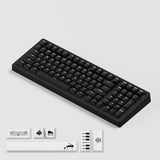 Akko Monsgeek M2 V5 VIA 96% Wireless Aluminium Mechanical Keyboard Black Piano - Stellar Rose Switch