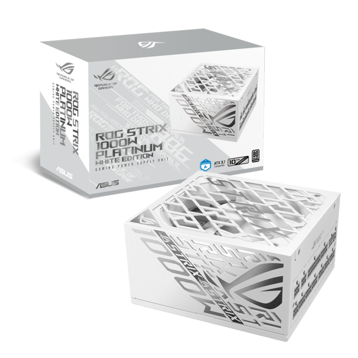 ASUS ROG STRIX 1000W Platinum Power Supply - White