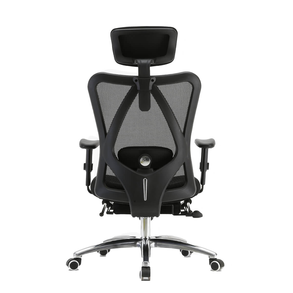 SIHOO M18 Ergonomic Mesh Office Black Chair With Legrest