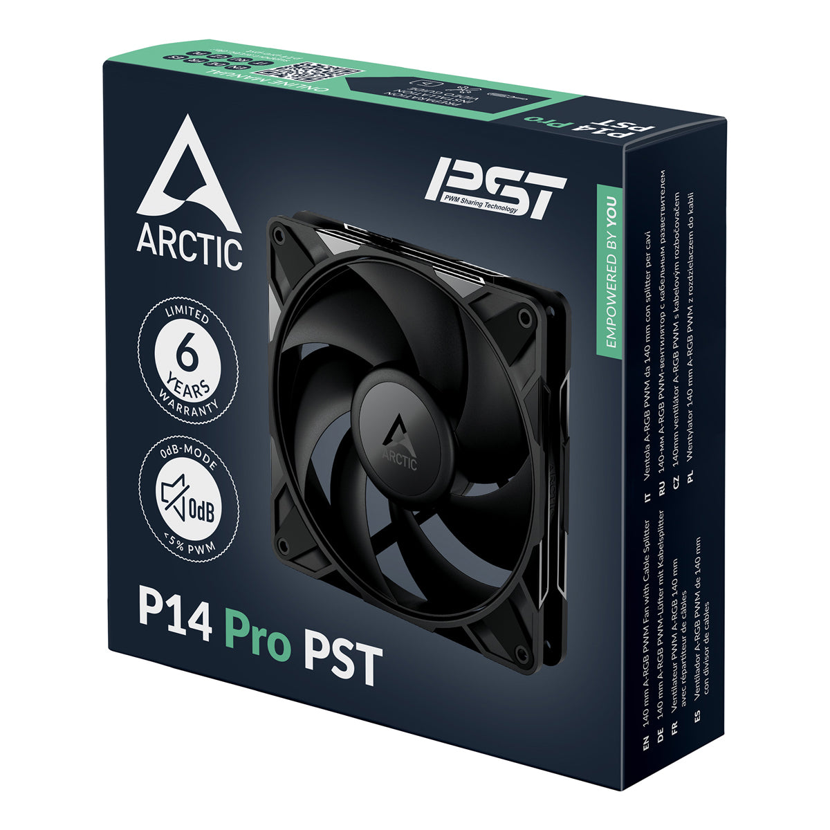 Arctic P14 PRO PST 140mm Premium Cooling Fan - Black
