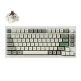 Keychron Q1 Max 75% RGB Shell White Wireless Mechanical Keyboard - Jupiter Brown Switch