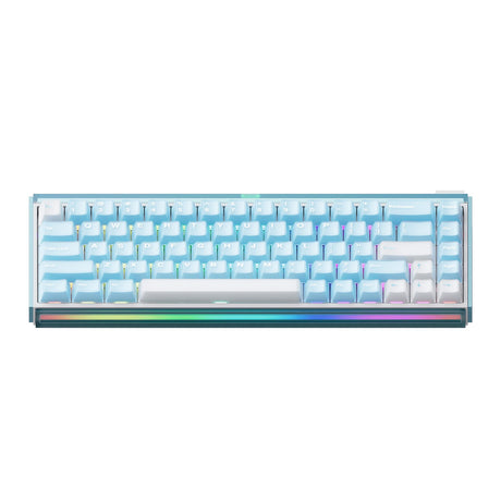 Akko RAY68-HE Blue & White 68% Wireless Hall-Effect Gaming Keyboard - AstroAim Switch