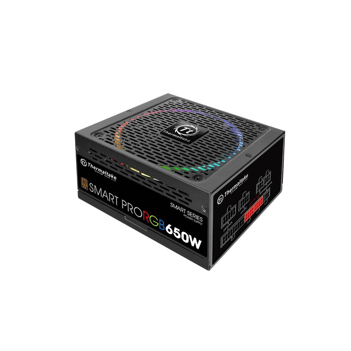 Thermaltake Smart Pro RGB 650W 80 Plus Bronze Full Modular - MEPS Compliant