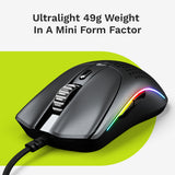 Glorious Model O 2 Mini Wired Gaming Mouse - Black