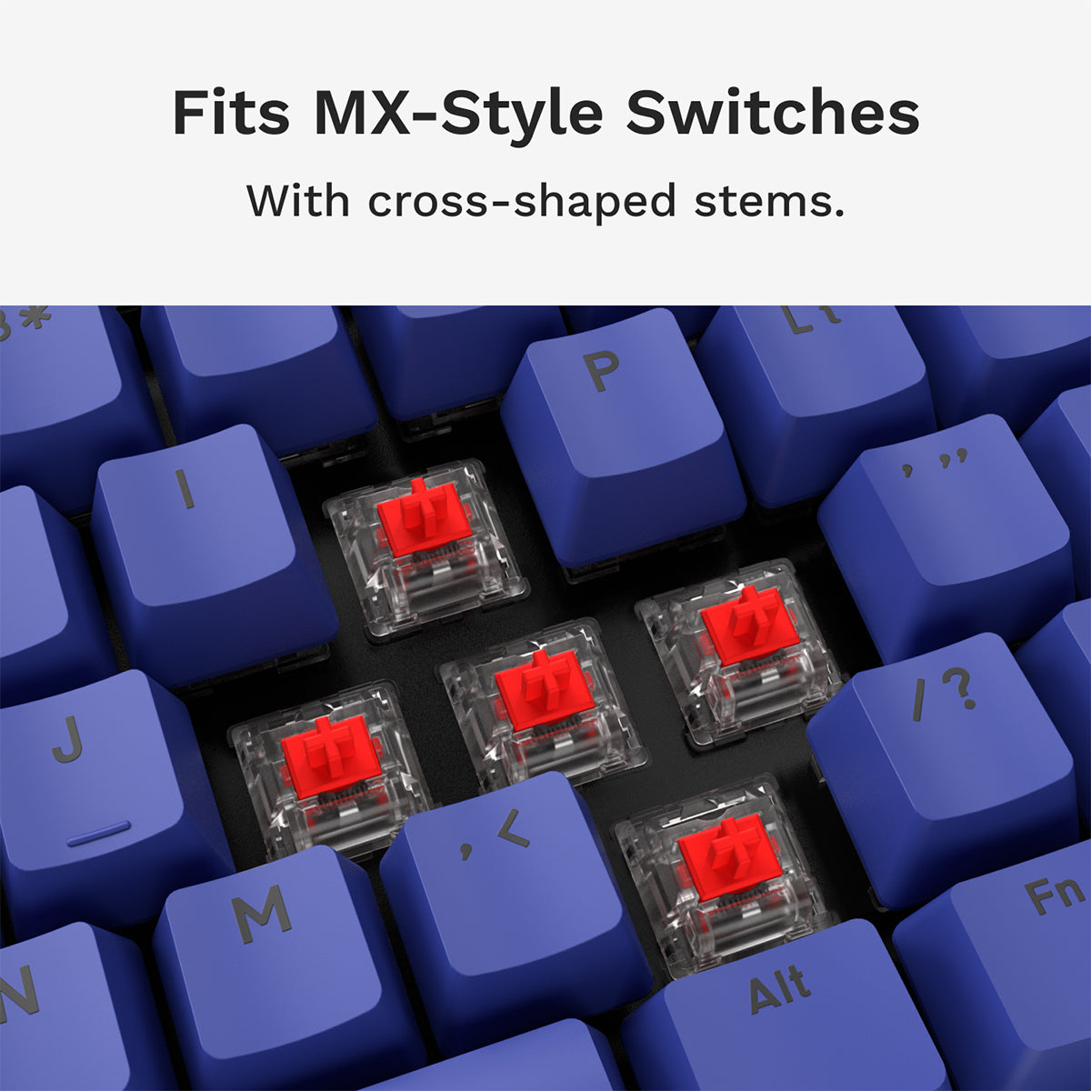 Glorious GPBT Basics Keycaps - Mana Blue