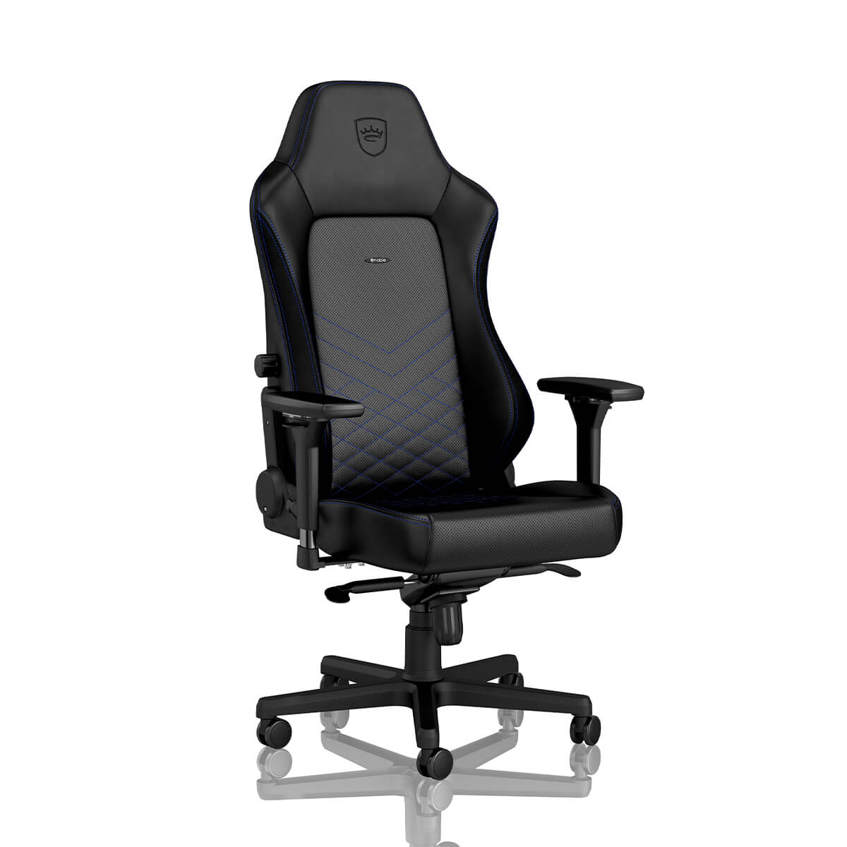 Noblechairs HERO Series Faux Leather Gaming Chair - Black/Blue