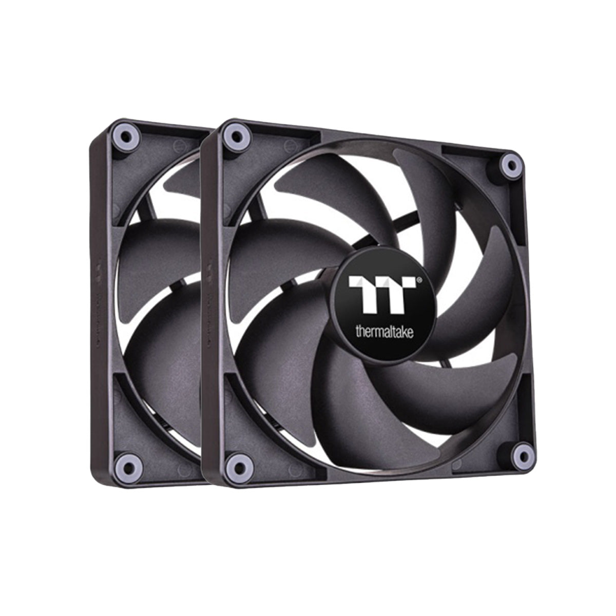 Thermaltake CT120 PC Cooling Fan (up to 2000RPM) Black Edition - 2 Fan Pack