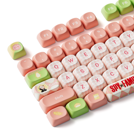 Akko x Spy Family Anya's Daily Life PBT MOA Profile Keycap Set - 128 Keys
