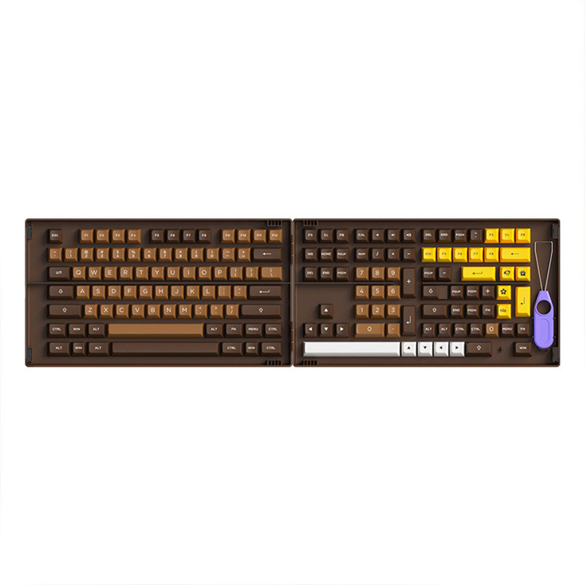 Akko Chocolate ASA Fullset PBT Doubleshot 178 pcs Keycaps