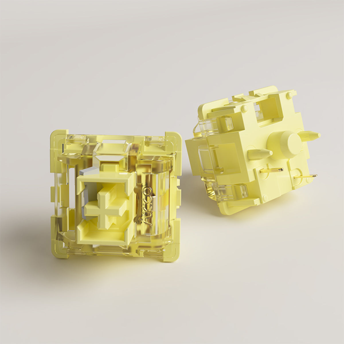 Akko Cream Yellow Pro V3 5-Pin Mechanical Switch Pack - 45 Pcs