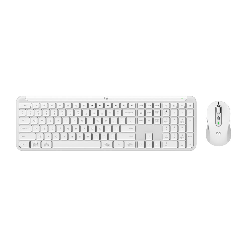 Logitech MK950 Signature Slim Wireless Keyboard and Mouse Combo - Off White