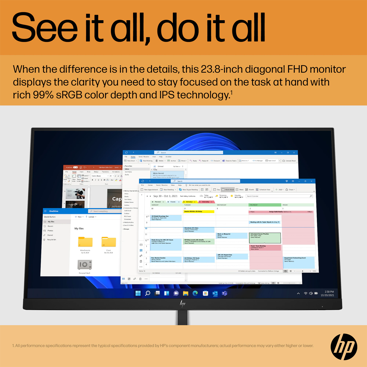 HP E24 G5 24" FHD IPS Monitor