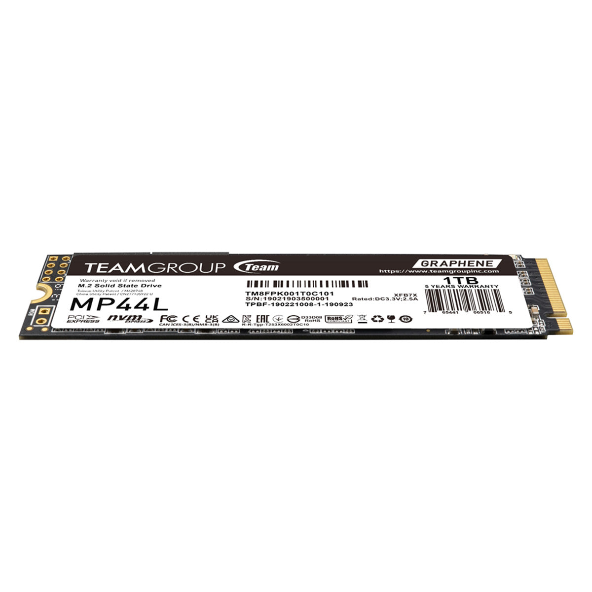 TeamGroup MP44L 1TB M.2 Gen4 NVMe SSD