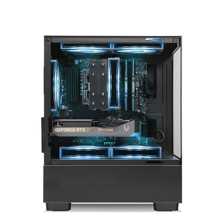 Qubit NEX RTX 5060 Ryzen 5 7400F Gaming PC - BLACK
