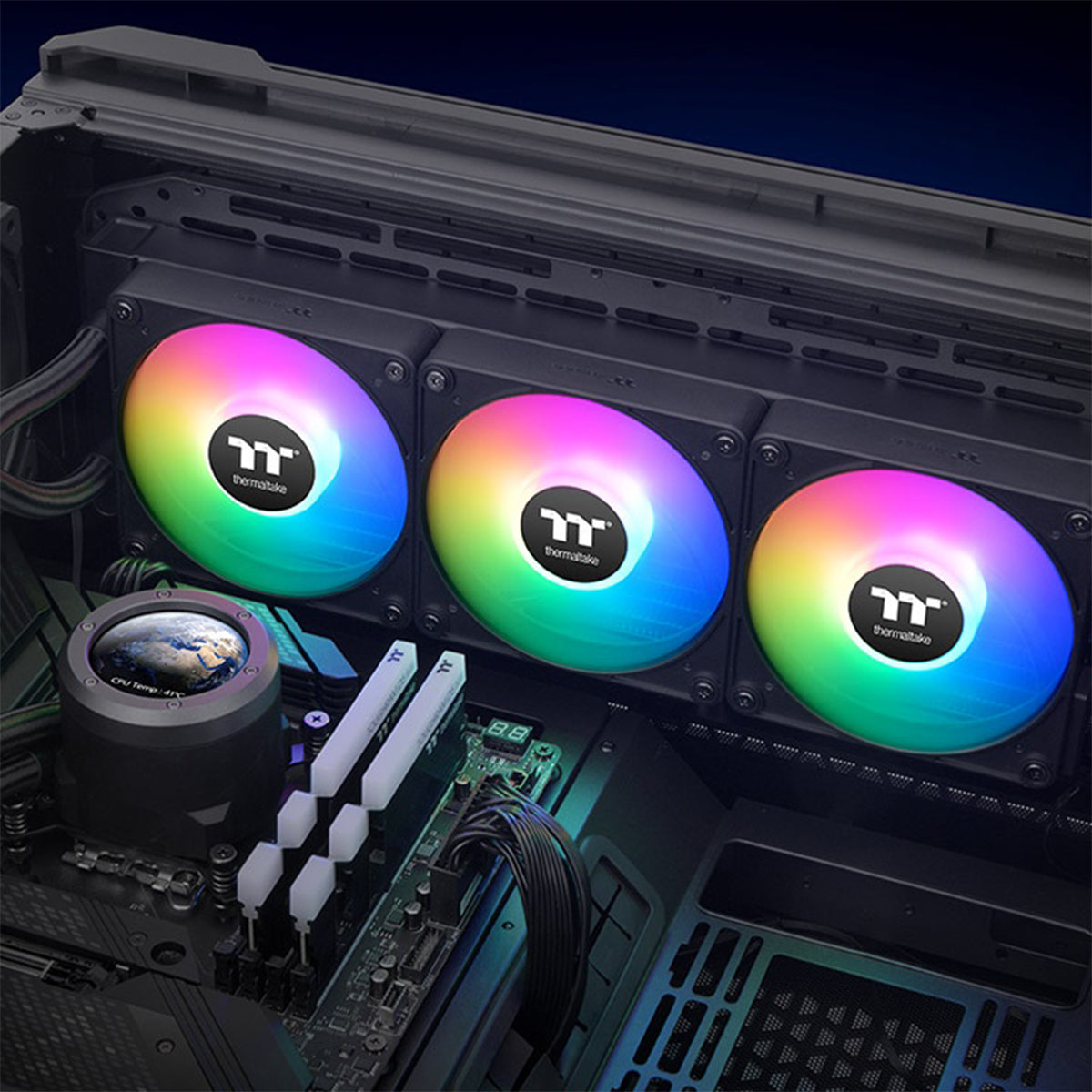 Thermaltake TH360 V2 Ultra EX ARGB Magnetic Connect with 2.1" LCD Display AIO Liquid CPU Cooler