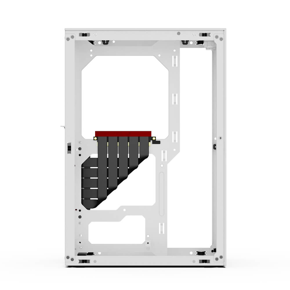 Ssupd Meshlicious Mini ITX Case - Full Mesh - White - PCIE 4.0