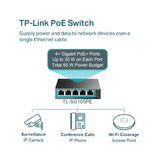 TP-Link TL-SG105PE 5-Port Gigabit Easy Smart Switch with 4 Port PoE+