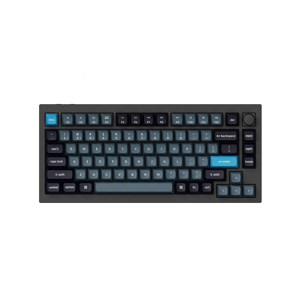 Keychron Q1 Pro 75% RGB Carbon Black Wireless Mechanical Keyboard - K Pro Brown Switch