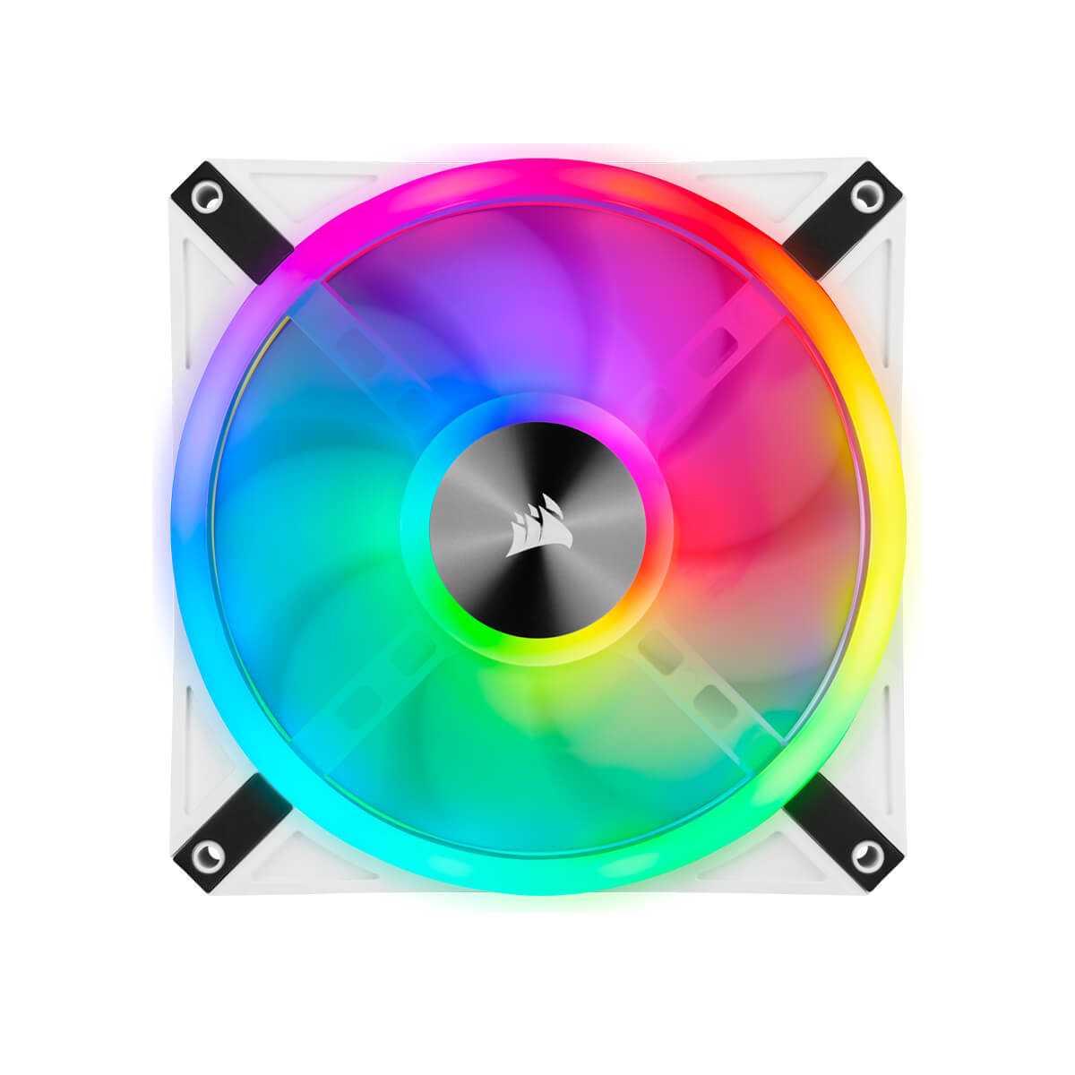 Corsair iCUE QL140 RGB 140MM RGB LED Fan - White Single Pack