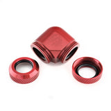 Bitspower 90-Degree Dual Multi-Link Fitting For OD 12mm - Deep Blood Red