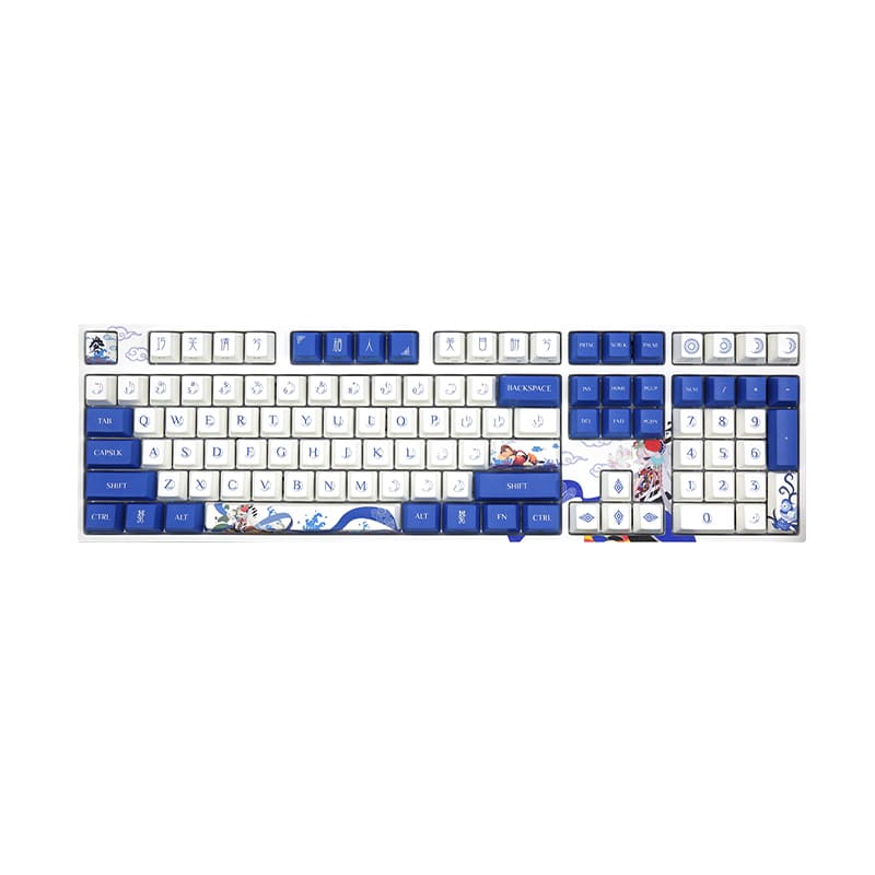 Varmilo VA108M Lovebirds-I White LED Dye Sub PBT Mechanical Keyboard - Cherry MX Brown